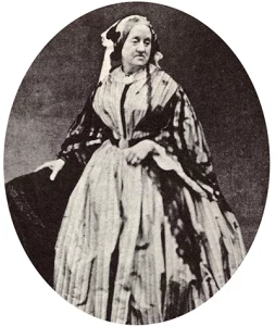 Women in Botany - black and white potrait of female botanist Anna Atkins